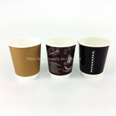 double walled disposable paper cups eco friendly design double wall 12oz custom printed paper tea cups paper drink mug
