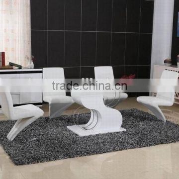 hot sale modern tempered glass extension dining table