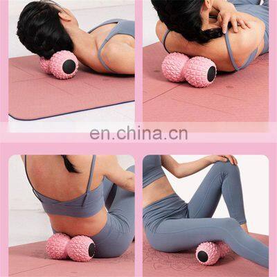 Wholesale High Quality PVC Peanut Shape Soft Thorn Fascia Ball Fitness Yoga Massage Peanut Massage Ball photo-3