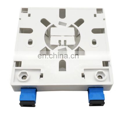 FTTH Fiber Optic Face Box 2 core ftth fiber optic distribution box