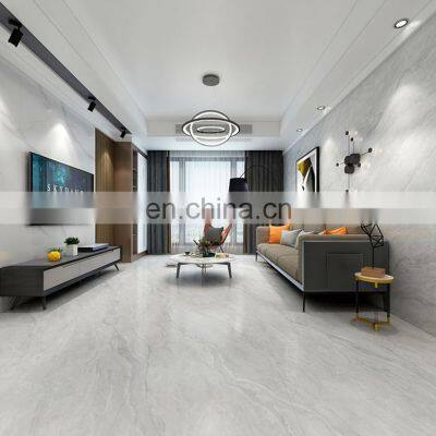 Luxury 800x800mm Grey Continuous Pattern Marble Polished Porcelain Floor Tile photo-3