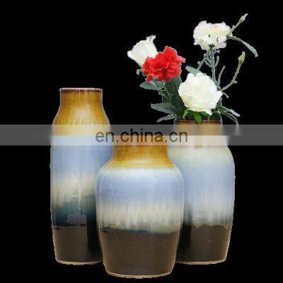 Chinese style modern Mediterranean vase, kiln-changed ceramic home decoration, ceramic countertop vase