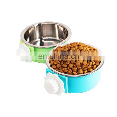 new design bamboo fiber double plastic raised cute portable personalized aluminium silicone heavy duty pet bowl