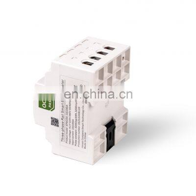 New Model Three Phase DIN 35mm Rail Mounted Smart Wifi Communication Power Meter KPM33A