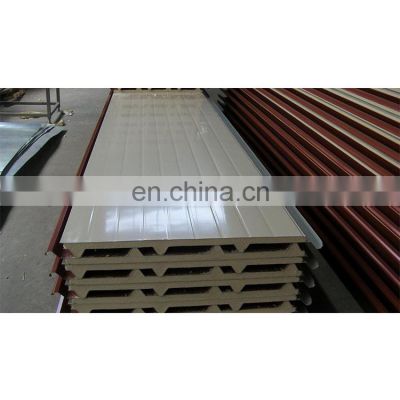 Fire rated fireproof roof wall panel 16mm pu sandwich panel