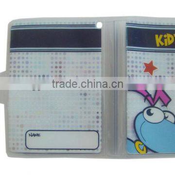 Clear Plastic cartoon credit card holder id card case plastic business cards holders cheap with ten pockets