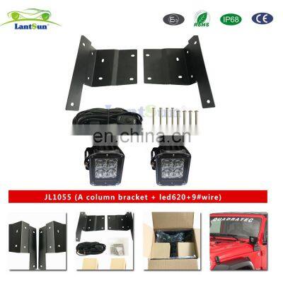 Mini Led Light Bar Mounting Bracket Kit for Jeep JL 2018-2020 photo-2