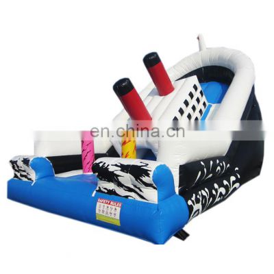 8x4x5m Outdoor boat giant inflatable double lane slip ship slide for children