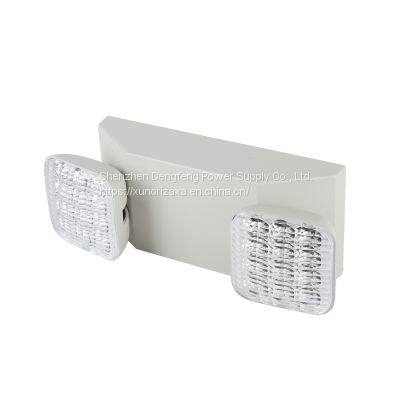 LED Emergency Light Double-Head Light 2*1.2W 3H Emergency Lighting With Rechargeable Battery
