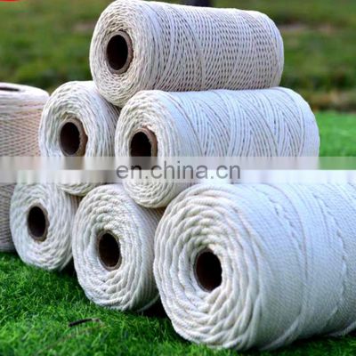 5Mm/100M  Raw White Color Natural Cotton Rope Macrame Cotton Cord For Diy Decoration Making