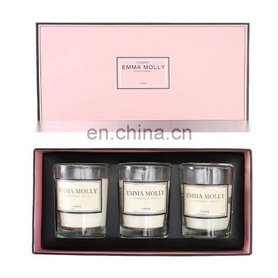 Wholesale Wedding Gift Box Luxury Aromatherapy Fragrance Soy Wax Scented Candle Gift Set With Private Label