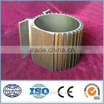 best-selling golden anodized aluminum extrusion heat sink profile