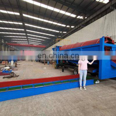 Mobile Rotary Trommel Gold Screen Wash Plants