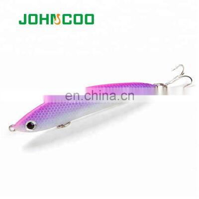 JOHNCOO Soft Bait Pencil 80mm 14.9g Sinking Pencil Lure Depth Pencil Fishing Lure