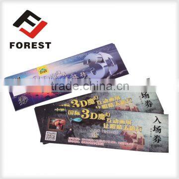 High quality thermal printing paper admission tickets,thermal tickets