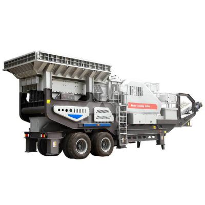 Large mobile crusher mining stone crushed stone bone particle equipment mobile construction waste crusher