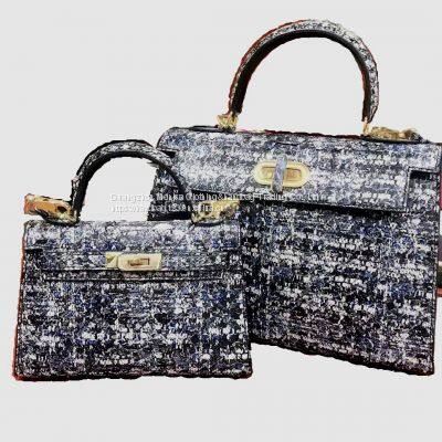 Himalayan Original White Luxury Natural Python Leather Women's Bag Shoulder Bag Diagonal Bag