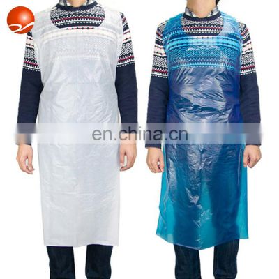 HDPE LDPE Plastic Disposable PE Apron for Food Processing Industry Service Hotel Restaurant Cooking Safety