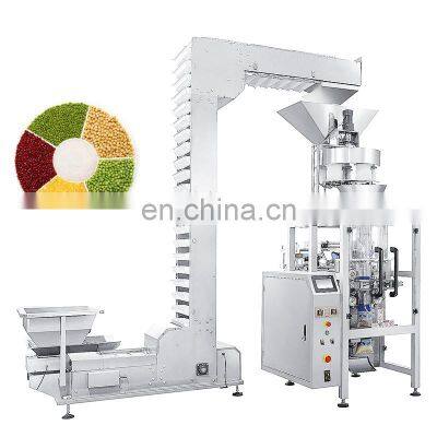 Preformed Pouch Light Multilane Snack Measure Cup Package Granule 4 Side Seal Automatic Granular Pack Machine