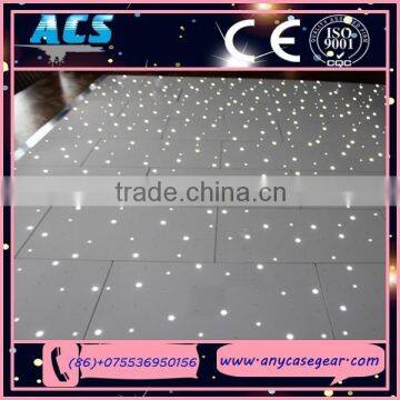 Very popular used led dance floor wedding led dance floor black starlit dance floor for wedding