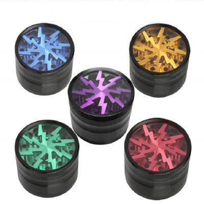 55mm Wholesale high quality Zinc alloy Silver Grinder herb metal tobacco herb Grinder