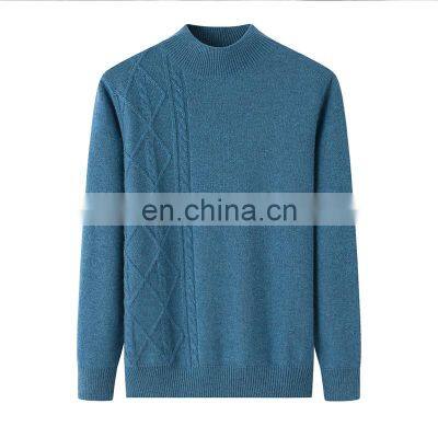 Women's 100% Cashmere Half High Collar Pullover Autumn Winter Sweater