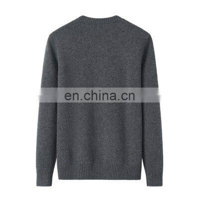 Manufacturer's 100% Cashmere O Neck Jumper Women's Knitted Chunky Sweater