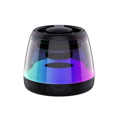 2024 New product Magnetic Wireless Speaker Mini RGB Light Outdoor Waterproof Portable Bluetooth Speaker