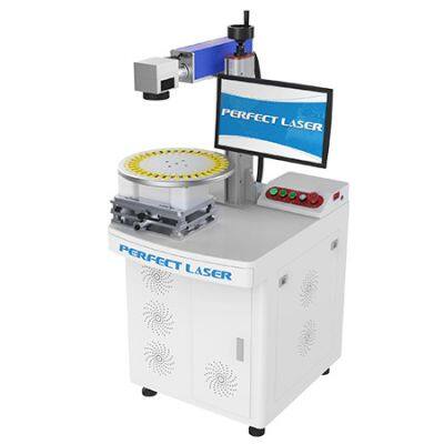 Ring Laser Marking Machine With Two Dimensional Table for Cattle Tag Laser Marker With Turning Table photo-2