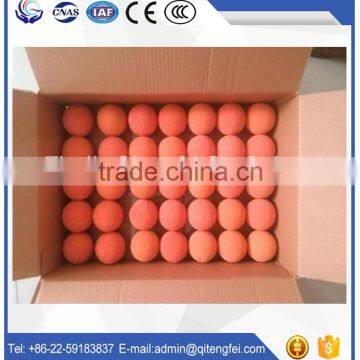 Competitive price concrete pump sponge column, hard rubber ball, cleaning rubber sponge ball