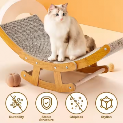 MEOW LOVE 2 Sets of Cat Corrugated Cardboard Multi-Shape Design With Catnip Combination No Scraps Can Be Customized Patterns photo-4