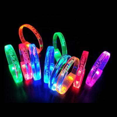 Hot Sales Custom Glow Sticks NFC  LED Bracelet Wristband for Party