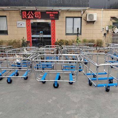 Custom Non‑Standard Stackable Steel Cloth Trolley for Textile Printing and Dyeing Industry photo-3