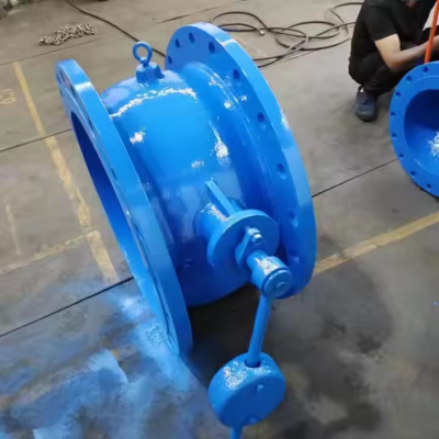 HH47H Tilting-Disc Non Return Check Valve Ductile Iron Cast Iron DN500 DN700 Flange Sewage Check Valve for Water Pump photo-4