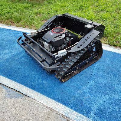 Vigorun VTLM800 Cortador de Grama Controlado por Rádio, Cortador de Grama Robô com Trilhos com Motor de Lubrificação Forçada para Terras Agrícolas