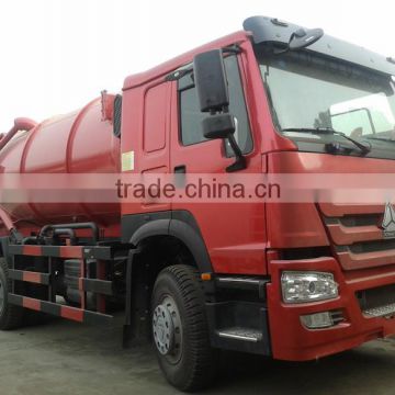 2015 HOWO Euro III or Euro IV sewage tank truck ,4x2 vacuum sewage suction truck