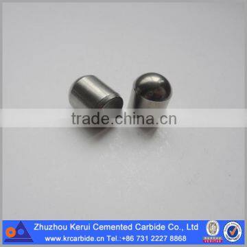 Dome carbide button for DTH bits with good wear resistance