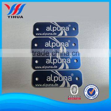 metal plate for engraved logo jewelry