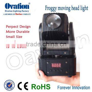 China 2015 mini 10W RGBW Moving head dmx console led club light