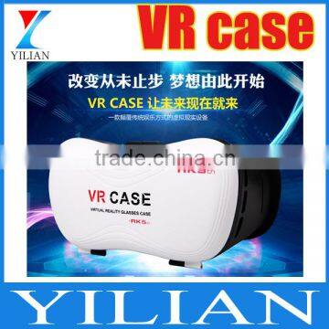 VR Case 3D Glasses V5 vr glasses for mobiles Virtual Reality fit up to IOS/Android with Bluetooth gamepad OEM