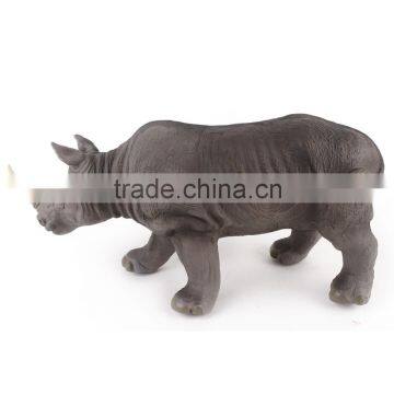 Hot Sell Cool Dinosaur Toys Vinyl 17'' Black Rhinoceros Toy For Children X012 photo-4