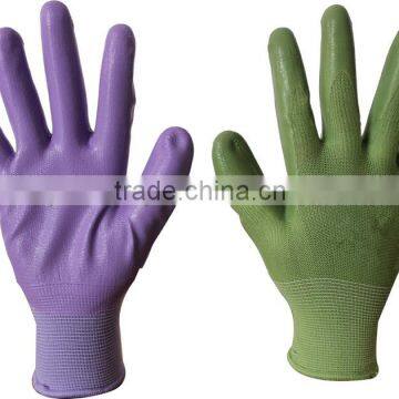 Nitrile coated glove,coated glove with best sale(wear portable)