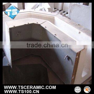 aluminum silicate launder for aluminum casting