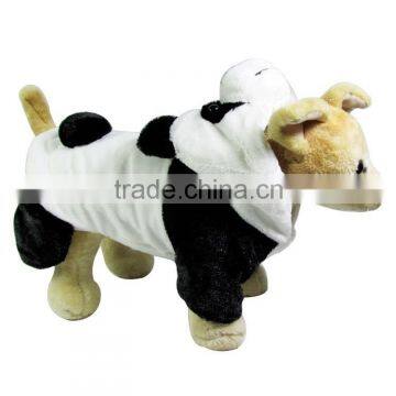 3D Dog Panda Clothes with Shorn Velvet Material and Rhombic Cotton-padded Lining fit for Autumn and Winter