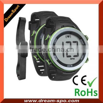 Digital Sport Watches with Heart Rate Monitor - Pulse Monitor Rubber Chest Strap