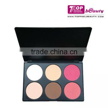 6 multi Colors contour palette makeup palette