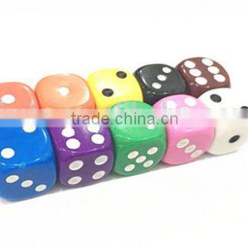 16mm Custom Acrylic 6 Sided Colored Normal Dot Dice Game Set photo-2