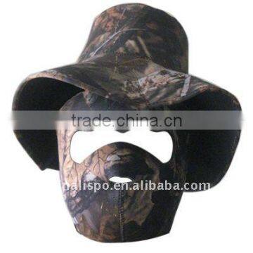 Neoprene hunting cap veil