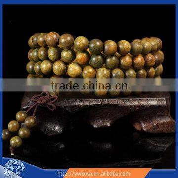 8mm authentic Green Sandalwood Beads Tibetan Buddhist 108 Prayer Meditation Mala Beads