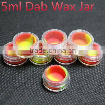 Clear 5ml Silicone Non-stick Container Dabs Containers Storage Plastic Oil Jar photo-4